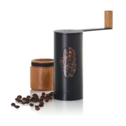 AdhocKaffeemühle Mrs.Bean Akazie/schwarz 21,8cm mit Kurbel