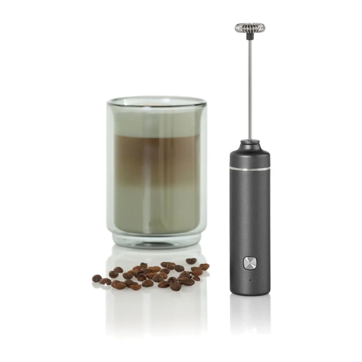 AdhocMilch-/Saucenschäumer Moro 21 cm dark grey