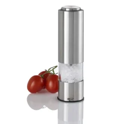 AdhocSalz-/Pfeffermühle inkl. 6 Batterien elektrisch Edelstahl 19cm