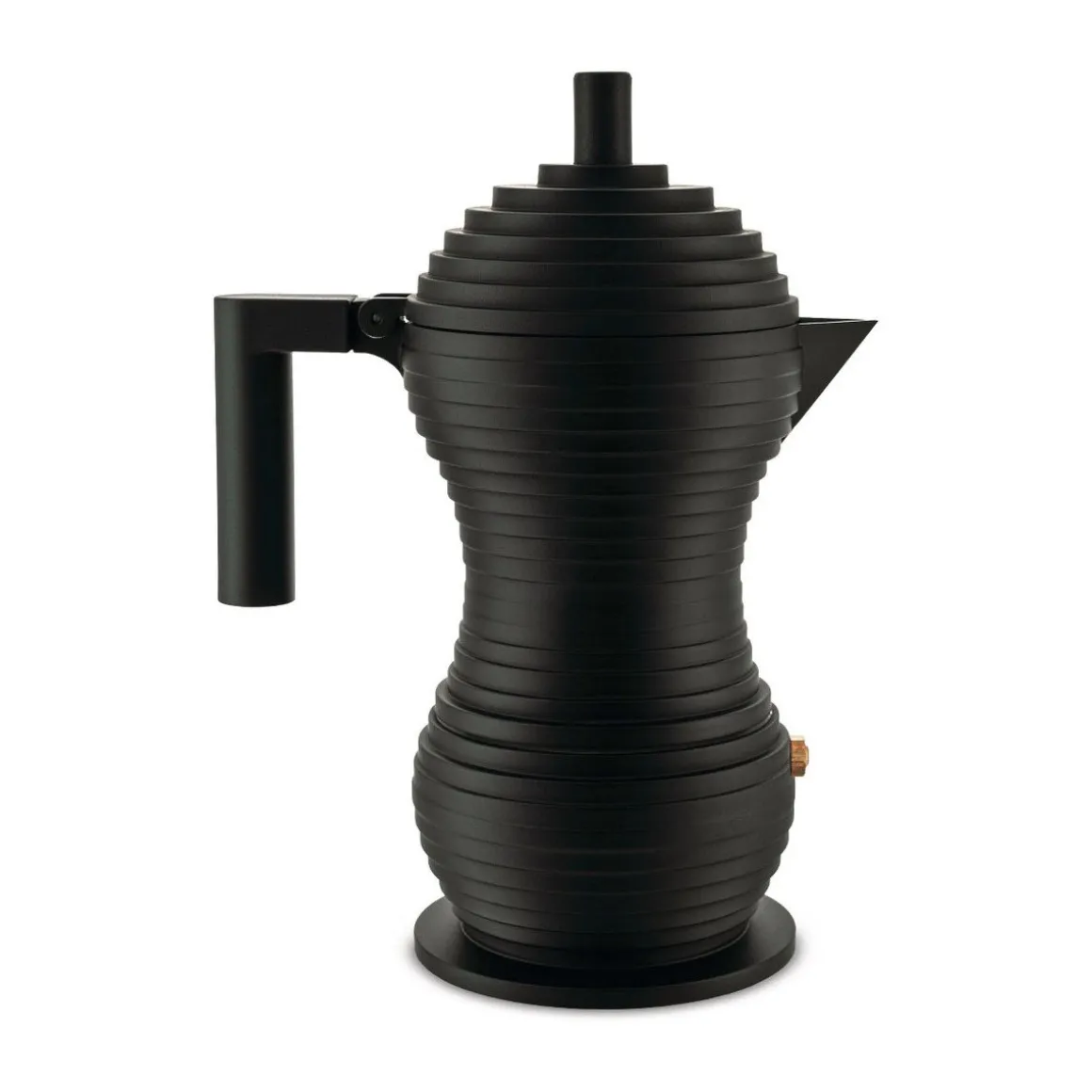 AlessiEspressokocher 3 Tassen Pulcina schwarz