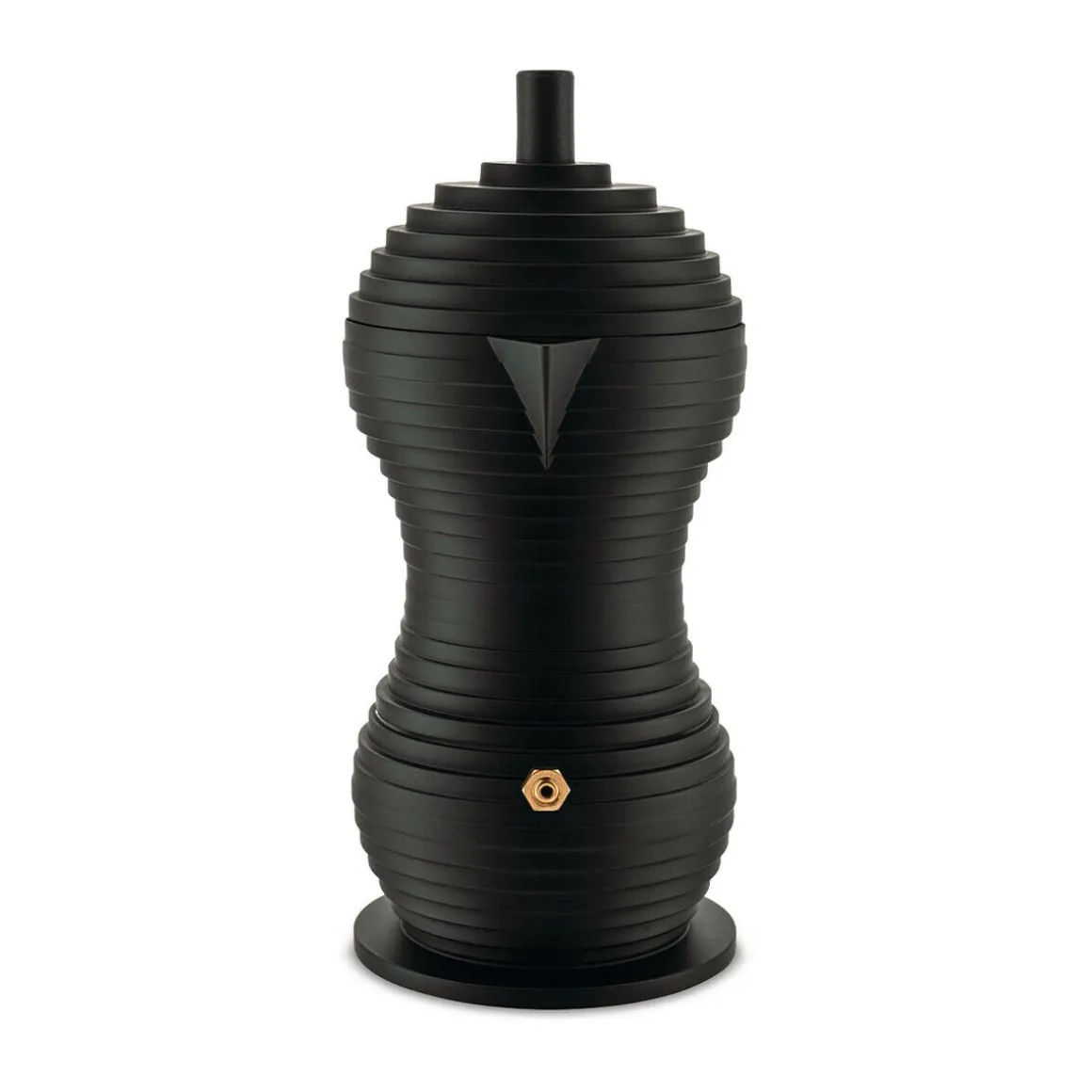 AlessiEspressokocher 3 Tassen Pulcina schwarz