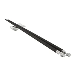 AlessiEssstäbchen Alessandro Stick 3-tlg. Ebenholz