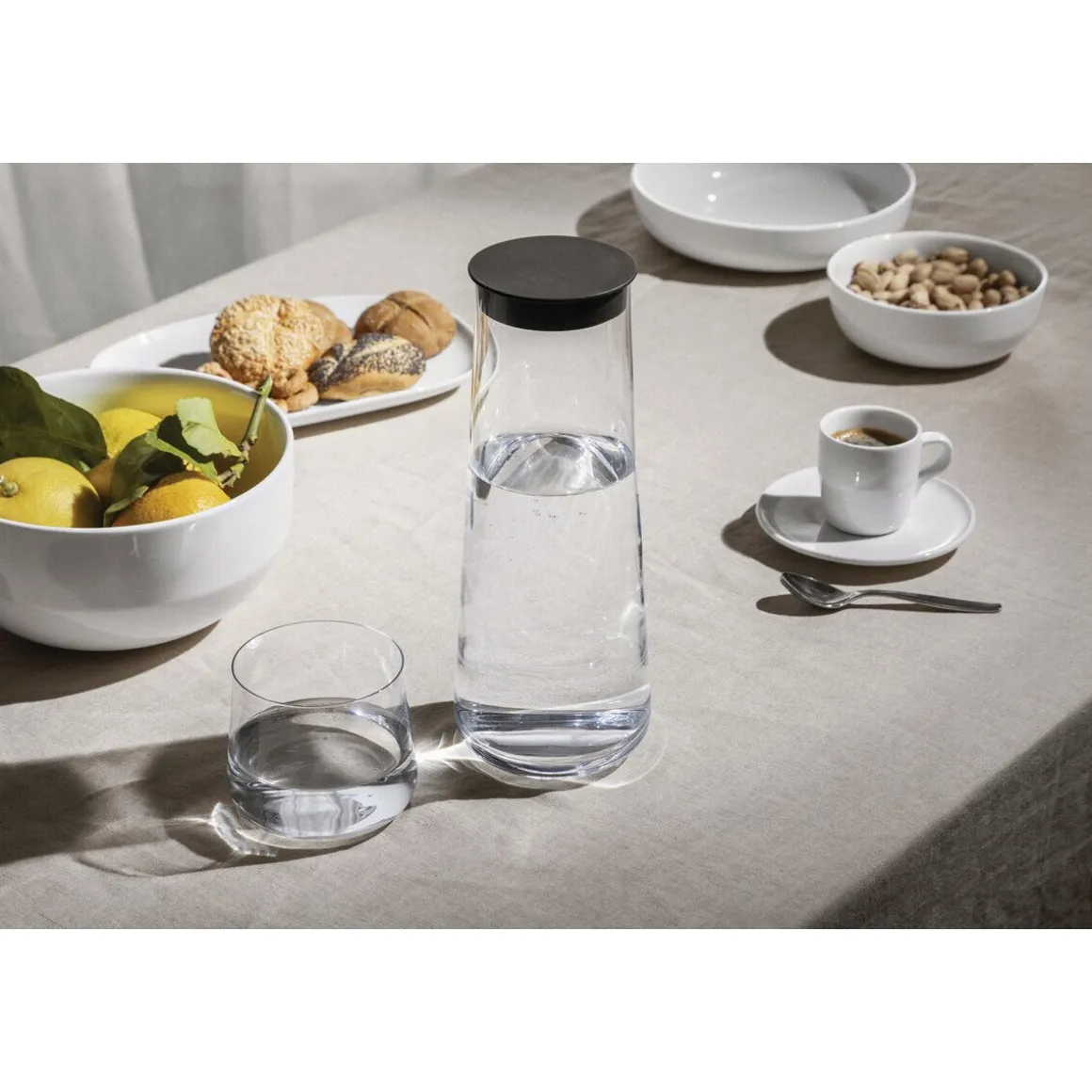 AlessiKaraffe mit Deckel 1,1 l Eugenia klar