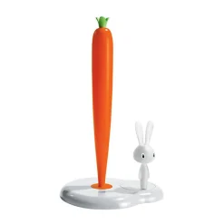 AlessiKüchenrollenhalter weiss H. 29,4 cm Bunny & Carrot