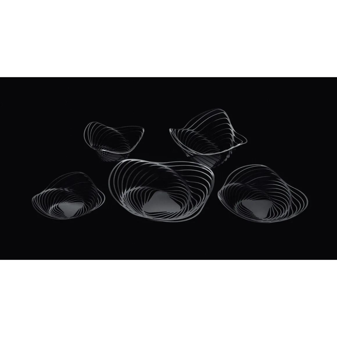 AlessiObstkorb Ø 33cm schwarz Trinity