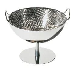 AlessiObstschale / Sieb. Schwarz.Fuss