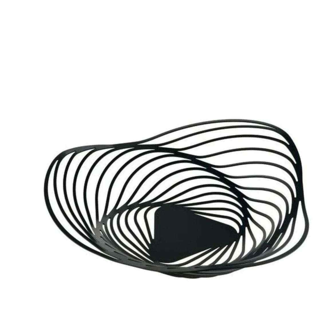 AlessiTischschmuck Schale schwarz Trinity