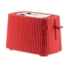 AlessiToaster 850 W Plissé rot