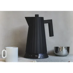 AlessiWasserkocher 1,7 l 2200 W Plissé schwarz