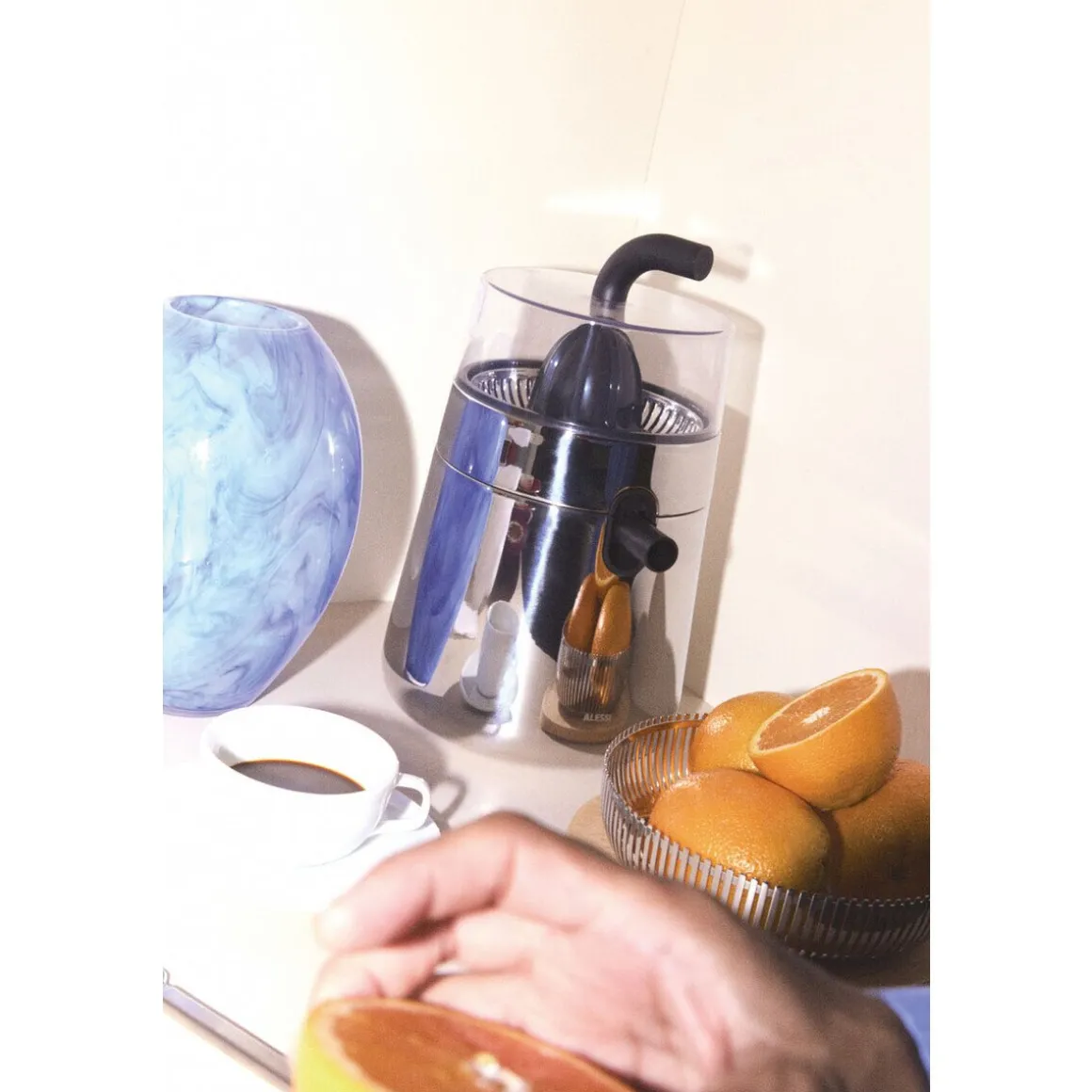 AlessiZitronenpresse 32 cm 85 W Toru edelstahl