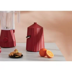 AlessiZitruspresse 28 cm Plissé rot