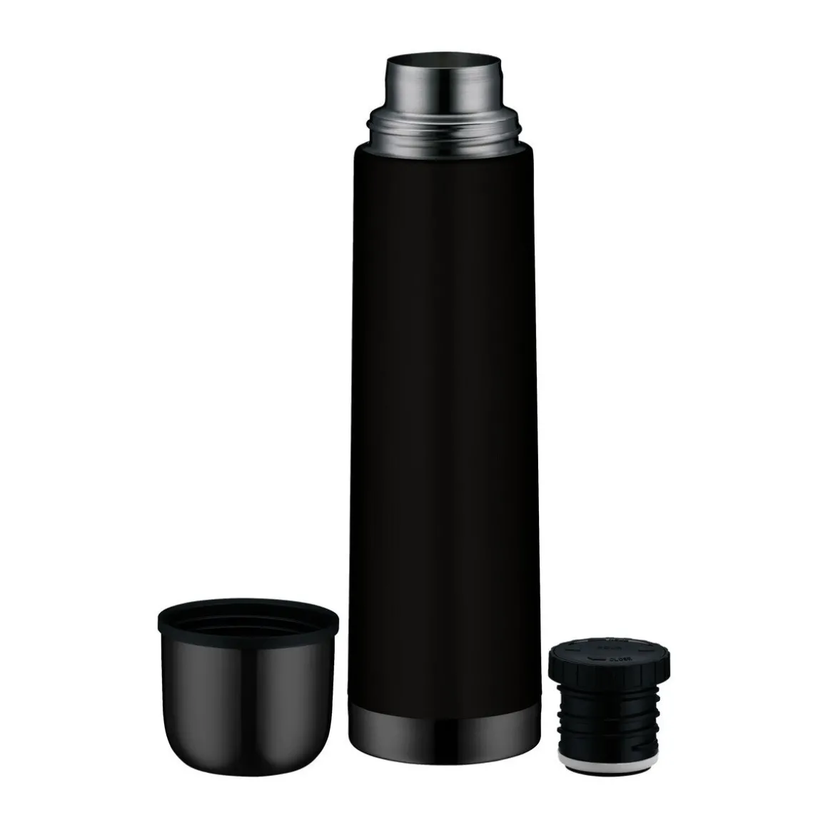 AlfiIsolierflasche 0,75 l Isotherm Eco Velvet Black Mat