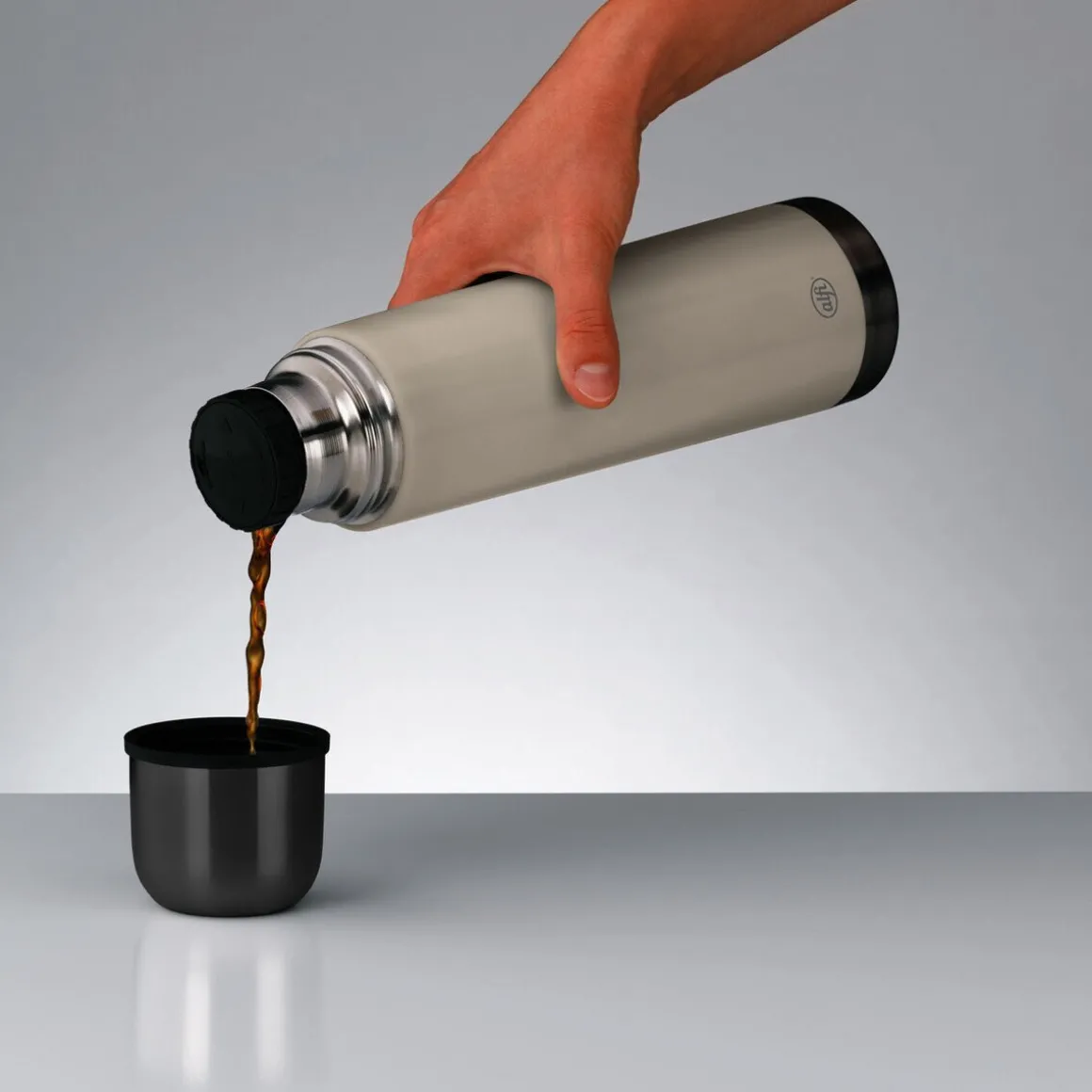 AlfiIsolierflasche 0,75 l Isotherm Eco linen beige mat