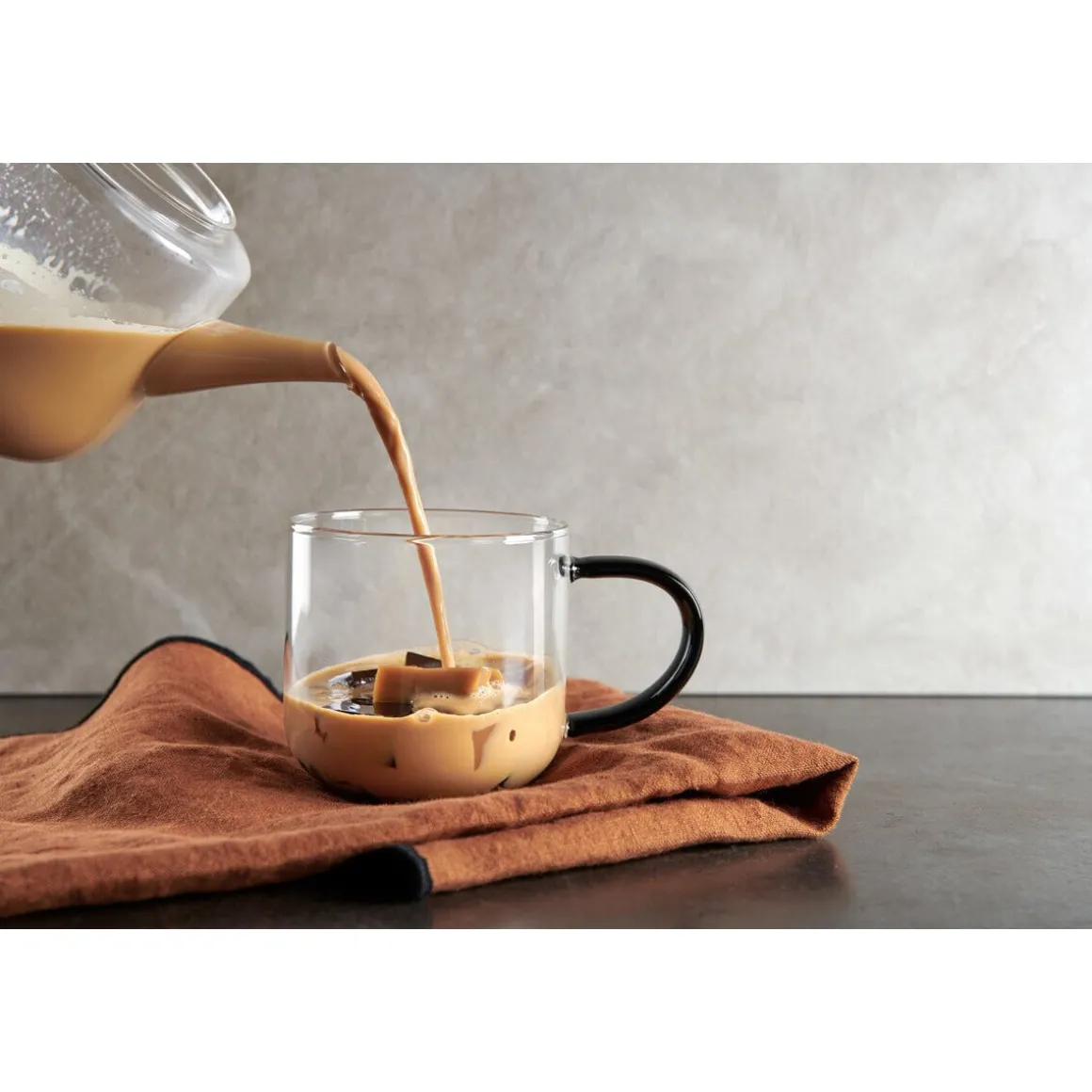 ASAHenkelbecher 0,4 l Coppa Glass Schwarz