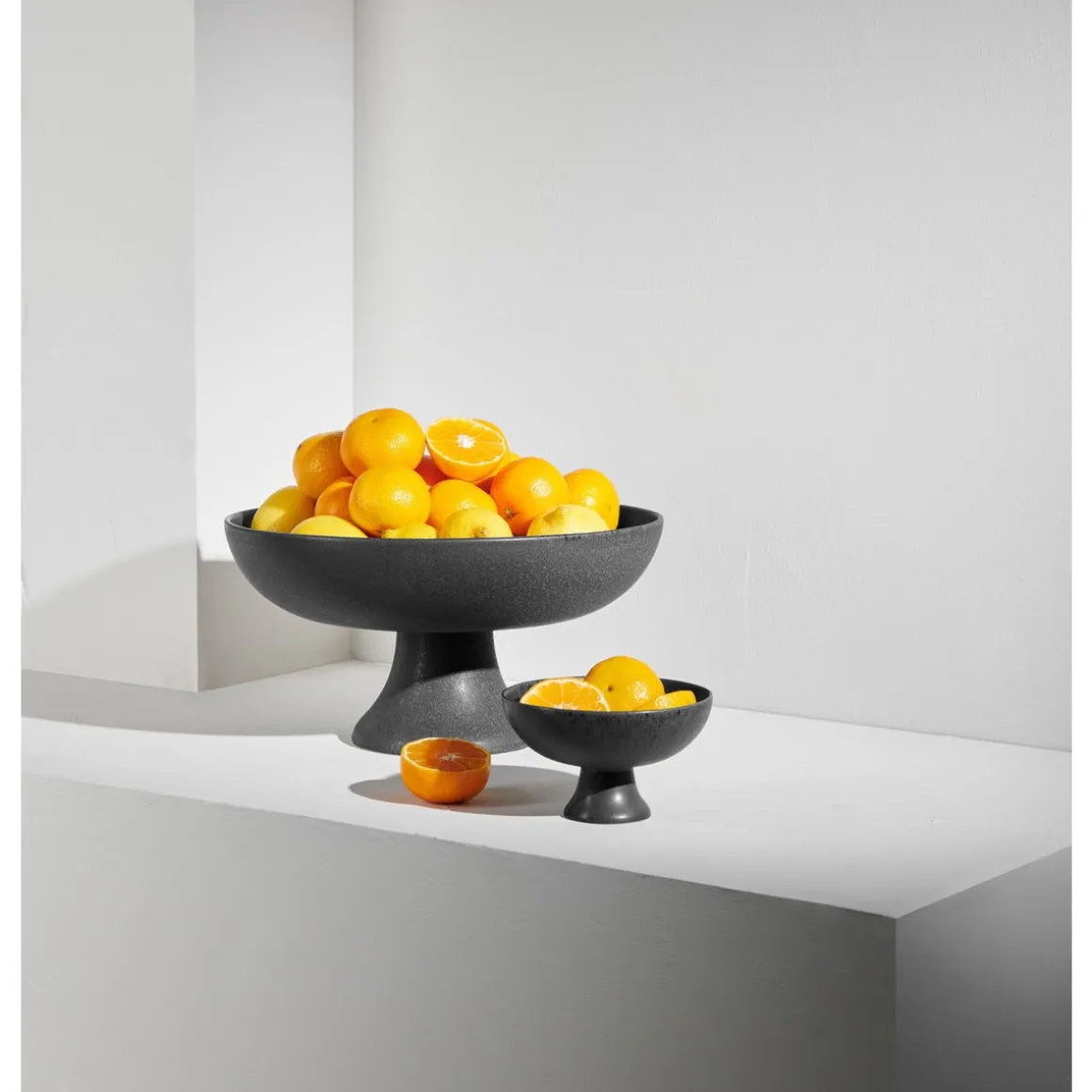 ASAObstschale auf Fuß 33 cm Grande Nero Black Iron