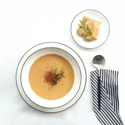 ASAPasta-/Suppen-Teller D. 22 cm A Table Ligne noir