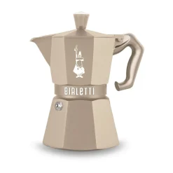 BialettiEspressokocher 3 Tassen Moka Express Exclusive Induction Cremé