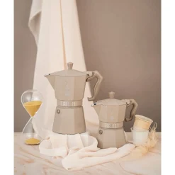 BialettiEspressokocher 6 Tassen Moka Express Exclusive Induction Cremé