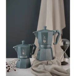 BialettiEspressokocher 3 Tassen Moka Express Exclusive Induction Grey