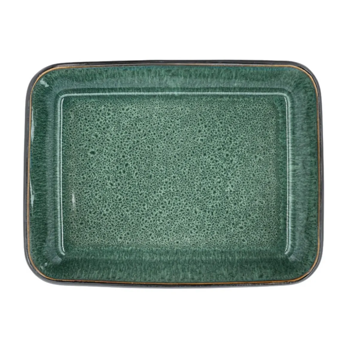 BitzAuflaufform 28x21x8 cm schwarz/grün