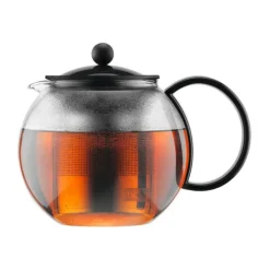 BodumTeebereiter mit Metallsieb 1,0 l Assam schwarz