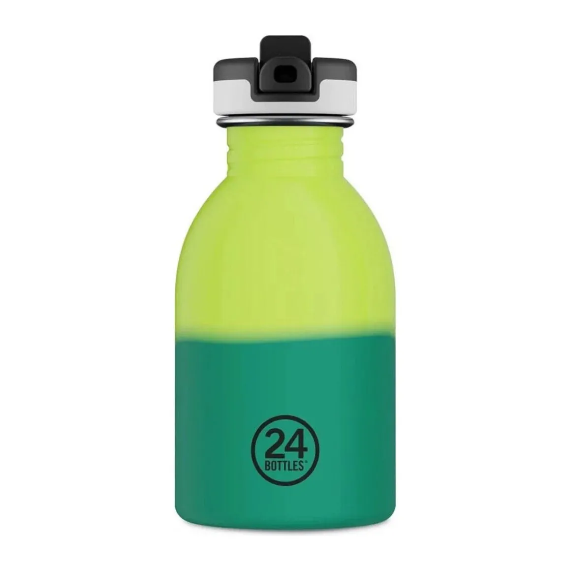 24bottlesTrinkflasche 0,25 l Kids Bottle REactive I Yellow/Green