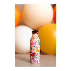 24bottlesTrinkflasche 0,5 l Magic Friends rosa mit Sportdeckel