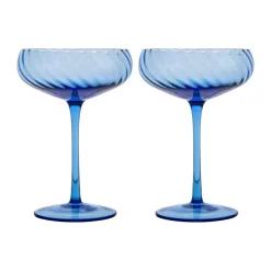 ByonChampagner-Schale 2er-Set Opacity blau
