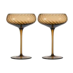 ByonChampagner-Schale 2er-Set Opacity braun
