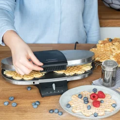 CloerDoppelwaffeleisen 1329 34x24 cm 1700 W silber