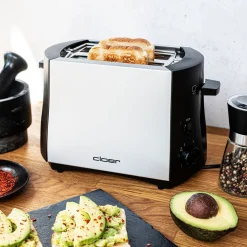 CloerToaster 825 W Cool Wall chrom/schwarz