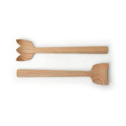 ContinentaSalatbesteck 30,5cm Tulip Eiche