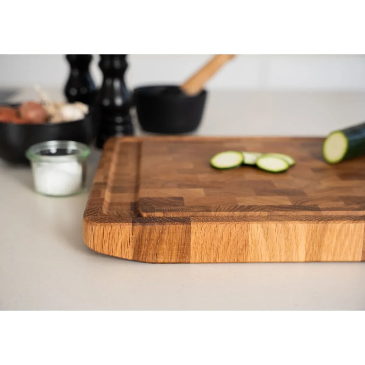 ContinentaSchneidebrett 32x21x3 cm Eiche Stirnholz