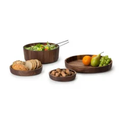 ContinentaSchüssel 31 x 12 cm Walnuss