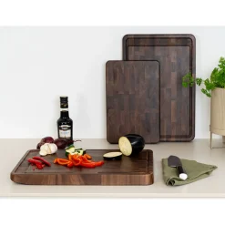 ContinentaTranchierbrett 42x29x4 cm Walnuss Stirnholz