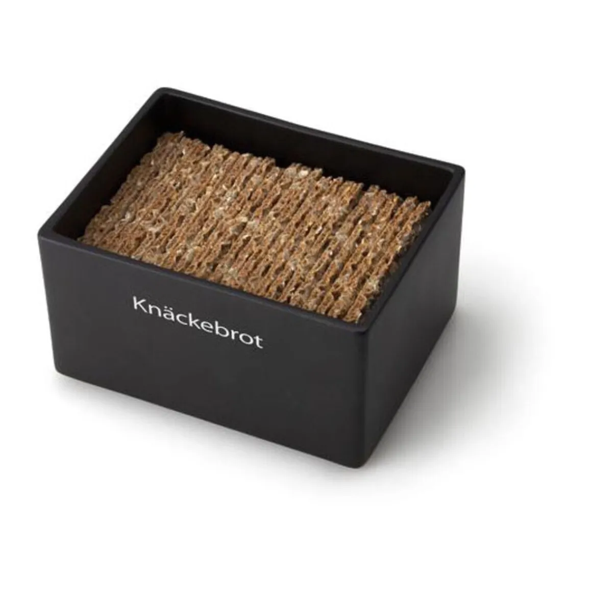 ContinentaVorratsdose 17,5x13,5x11cm Steingut/Holzdeckel schwarz