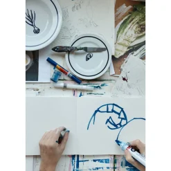 DibbernBrotteller 17 cm Solid Color Brasserie Marine