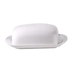 DibbernButterdose Bone China weiss