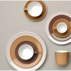 DibbernCappuccino-Untertasse 16 cm Solid Color Chocolate