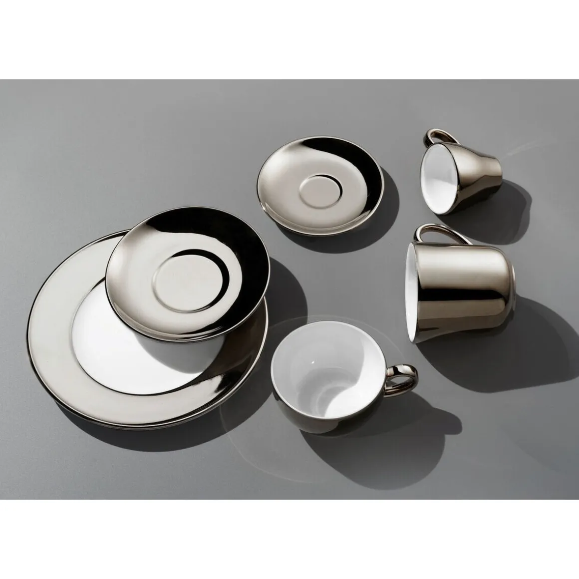 DibbernEspresso-Untertasse 12 cm Solid Color Classico Platin