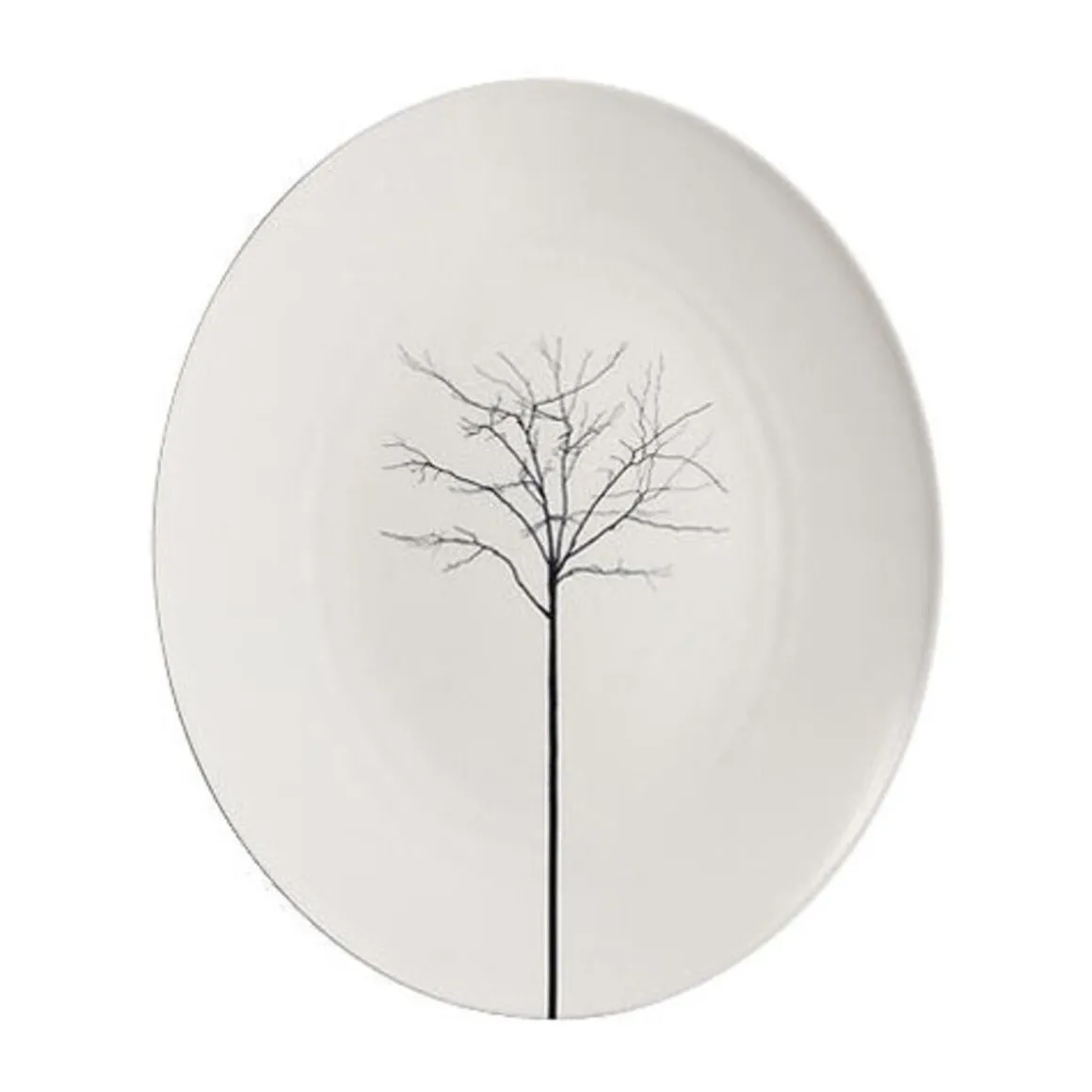 DibbernPlatte oval 39 cm Fine Bone China Pure Black Forest