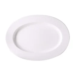 DibbernPlatte oval 39 cm Fine Bone China Classic weiß