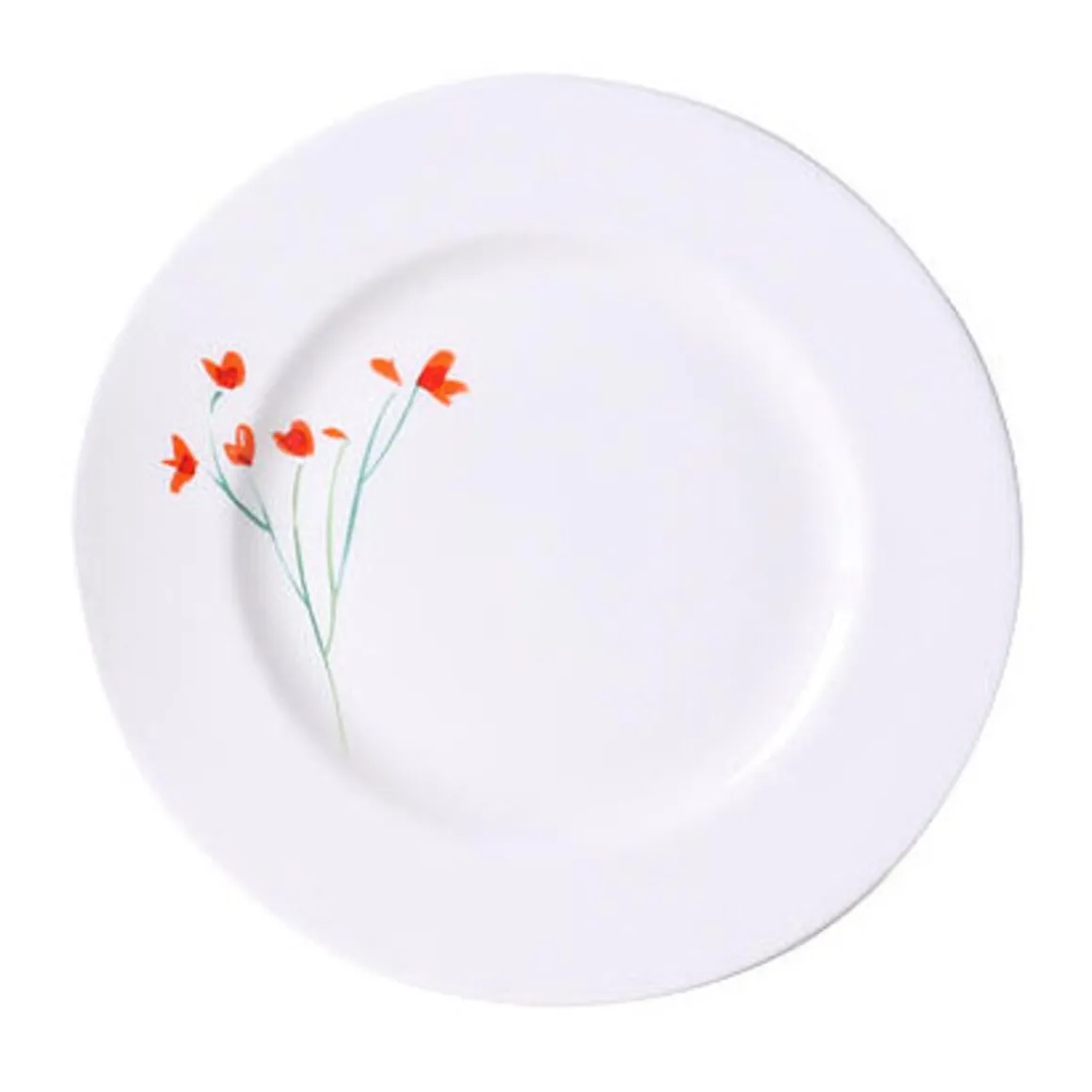 DibbernTeller 21 cm Impression Blume rot