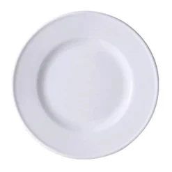 DibbernTeller flach 21 cm Fahne Solid Color weiss