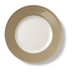 DibbernTeller flach 21 cm Fahne Solid Color clay