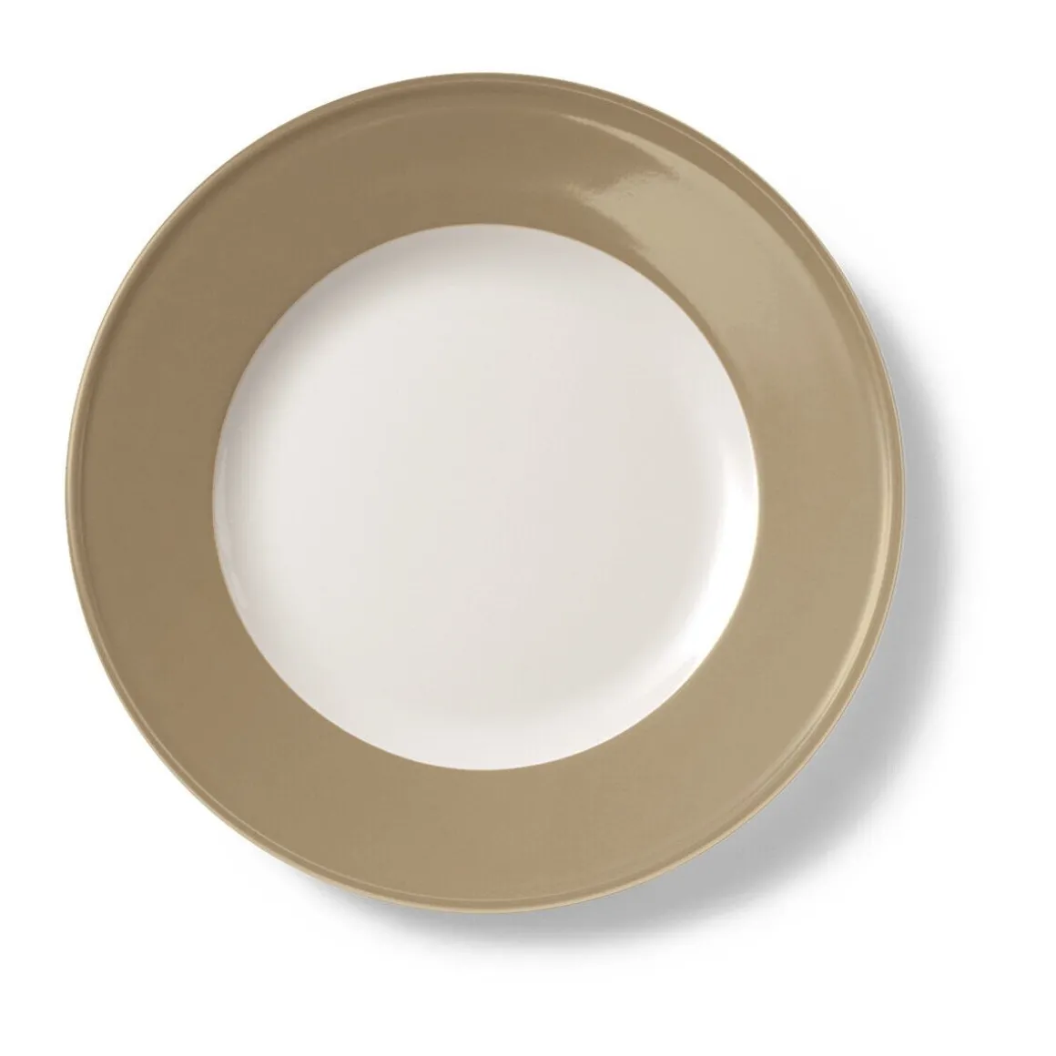 DibbernTeller flach 21 cm Fahne Solid Color clay