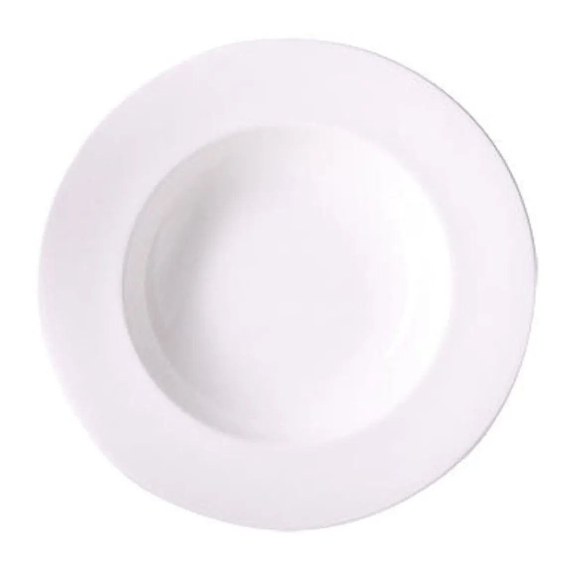 DibbernTeller tief 19 cm Bone China weiss