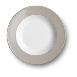 DibbernTeller tief 23 cm Fahne Solid Color kiesel