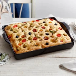 Emile HenryFocaccia Brotbackform 40x31 cm Fusain