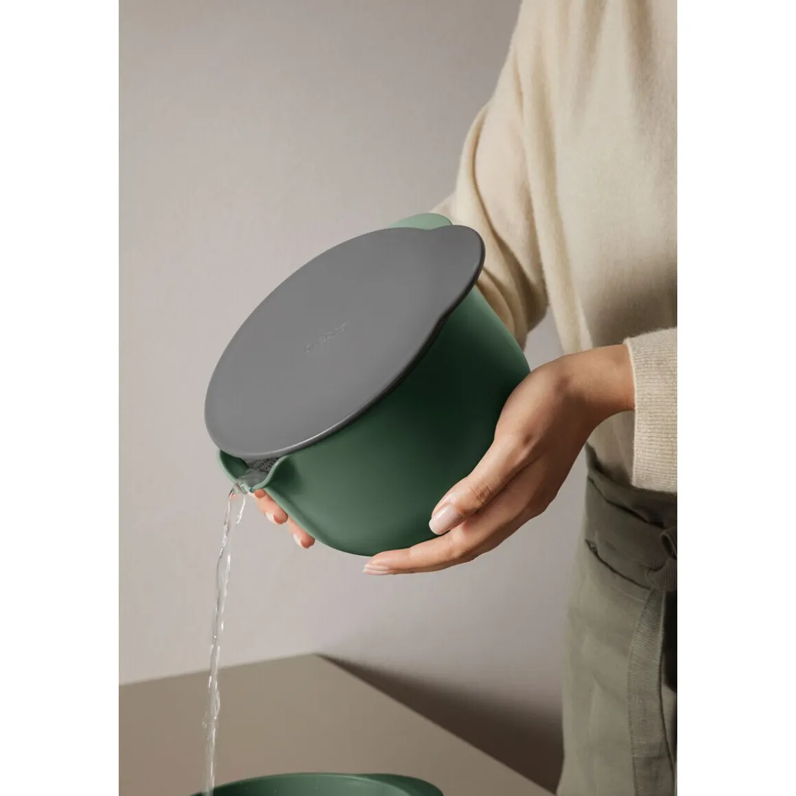 Eva SoloDeckel 23 cm Rührschüssel 4,0 l Eva grau